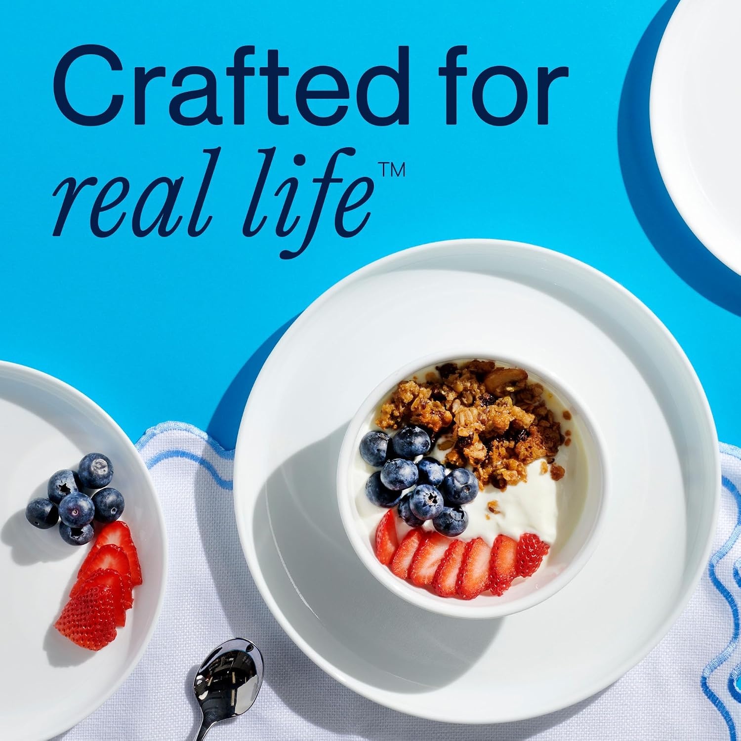 image:imageCorelle 4Pc Versa Bowls for Pasta Salad and More Service for 4 Durable and EcoFriendly 30Oz Compact Stack Bowl Set Microwave and Dishwasher Safe White4PC 46oz Bowls