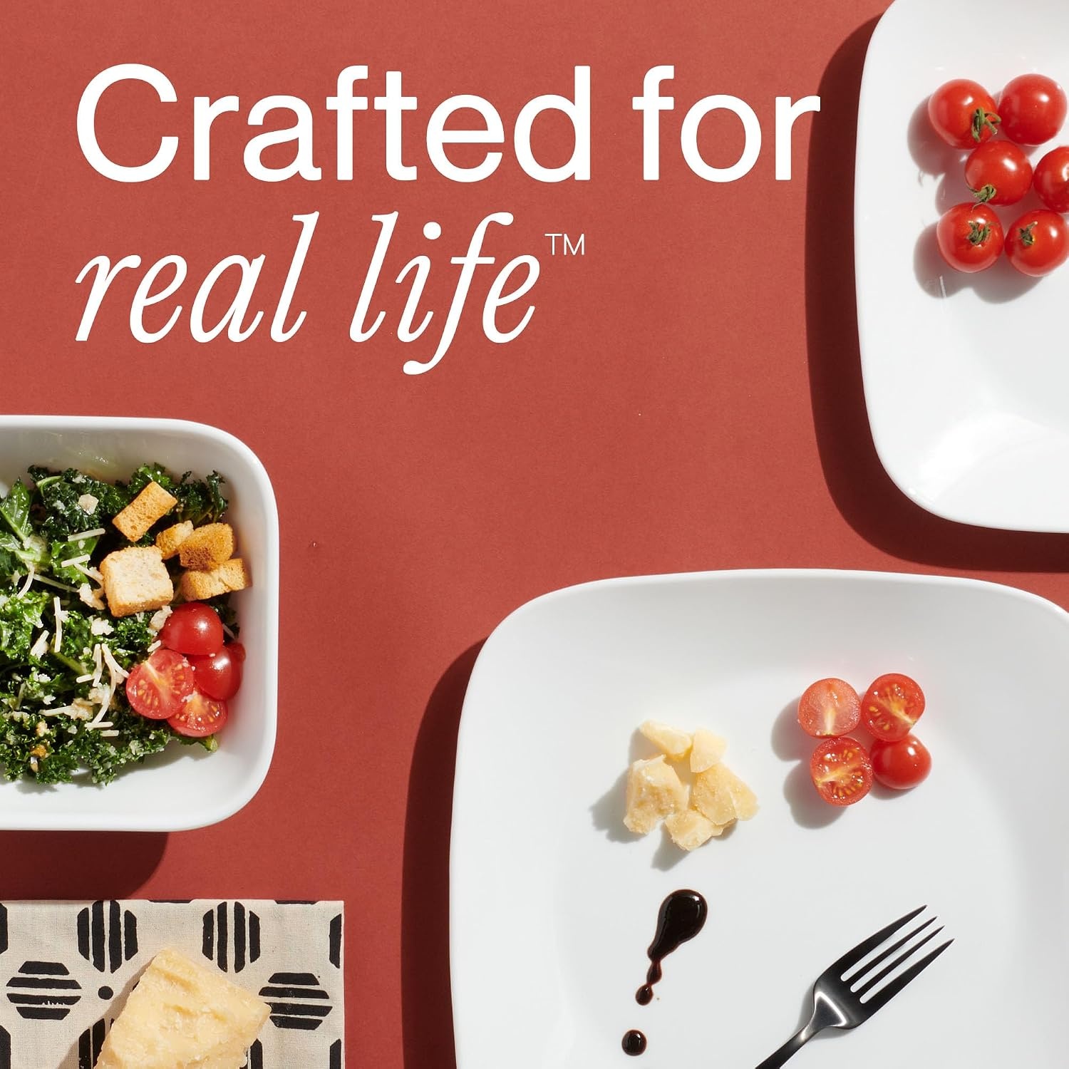 image:imageCorelle 4Pc Versa Bowls for Pasta Salad and More Service for 4 Durable and EcoFriendly 30Oz Compact Stack Bowl Set Microwave and Dishwasher Safe White2PC 1QT Bowl