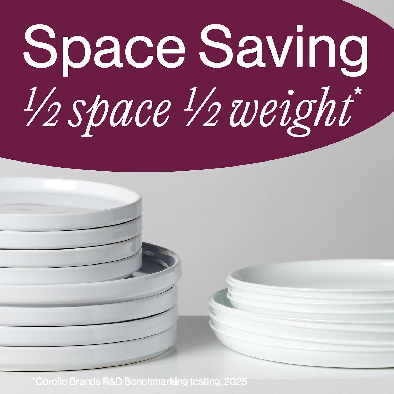 image:imageCorelle 4Pc Versa Bowls for Pasta Salad and More Service for 4 Durable and EcoFriendly 30Oz Compact Stack Bowl Set Microwave and Dishwasher Safe White4PC 46oz Bowls