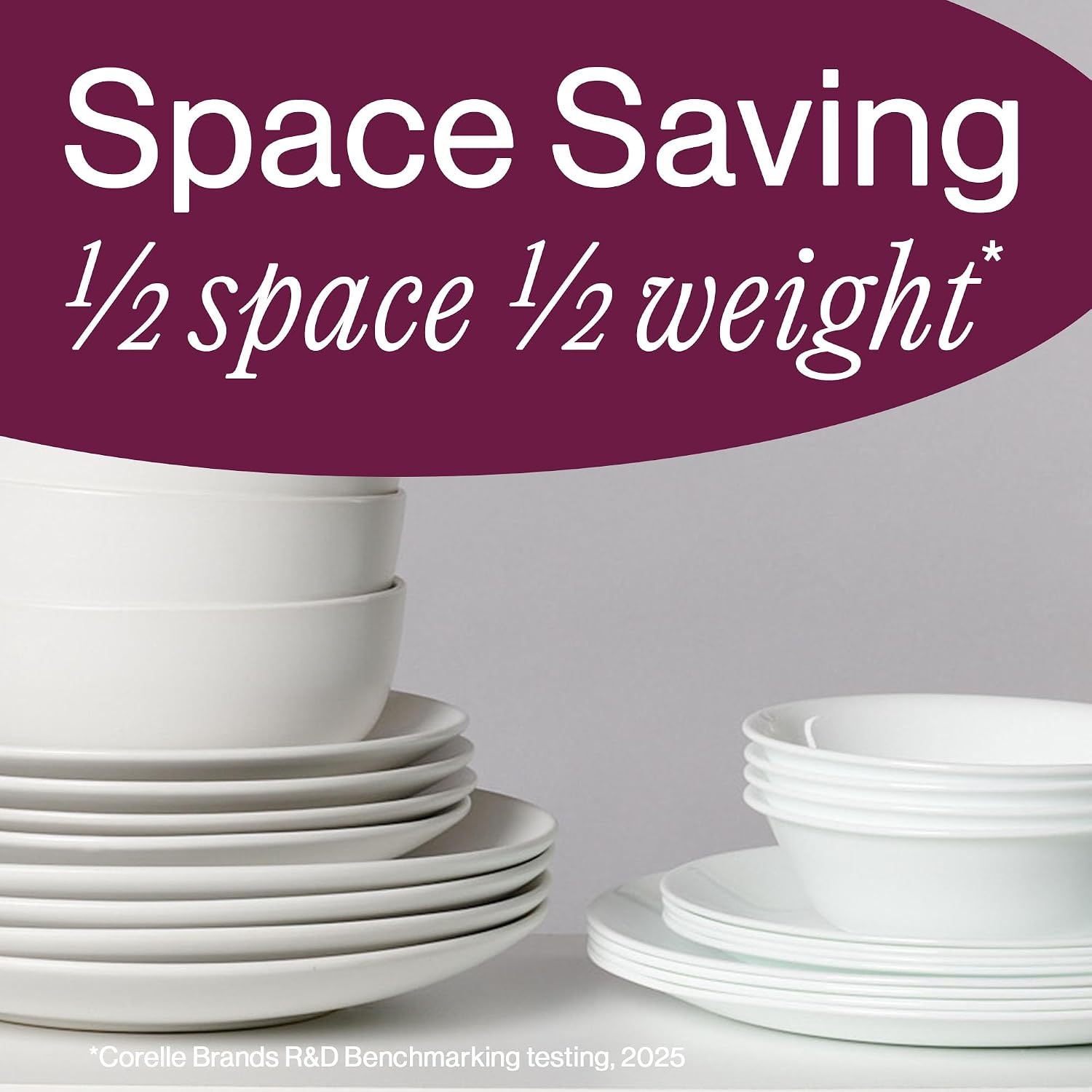 image:imageCorelle 6Piece 18oz Round Bowls Vitrelle Triple Layer Glass Perfect for Soup Cereal and Snacks Lightweight Chip and Scratch Resistant Microwave and Dishwasher Safe Botanical StripesBrasserie