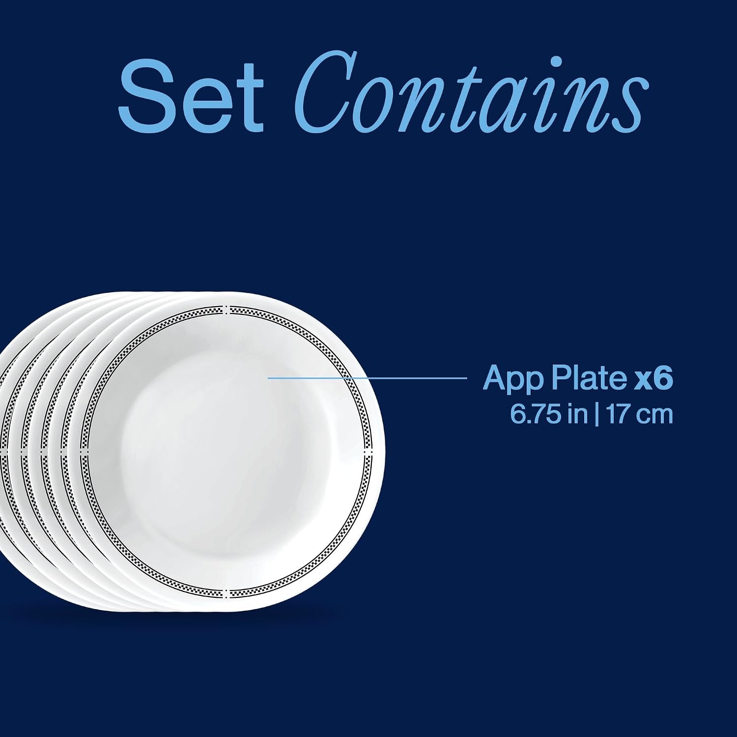 image:imageCorelle 6Piece 18oz Round Bowls Vitrelle Triple Layer Glass Perfect for Soup Cereal and Snacks Lightweight Chip and Scratch Resistant Microwave and Dishwasher Safe Botanical StripesBrasserie