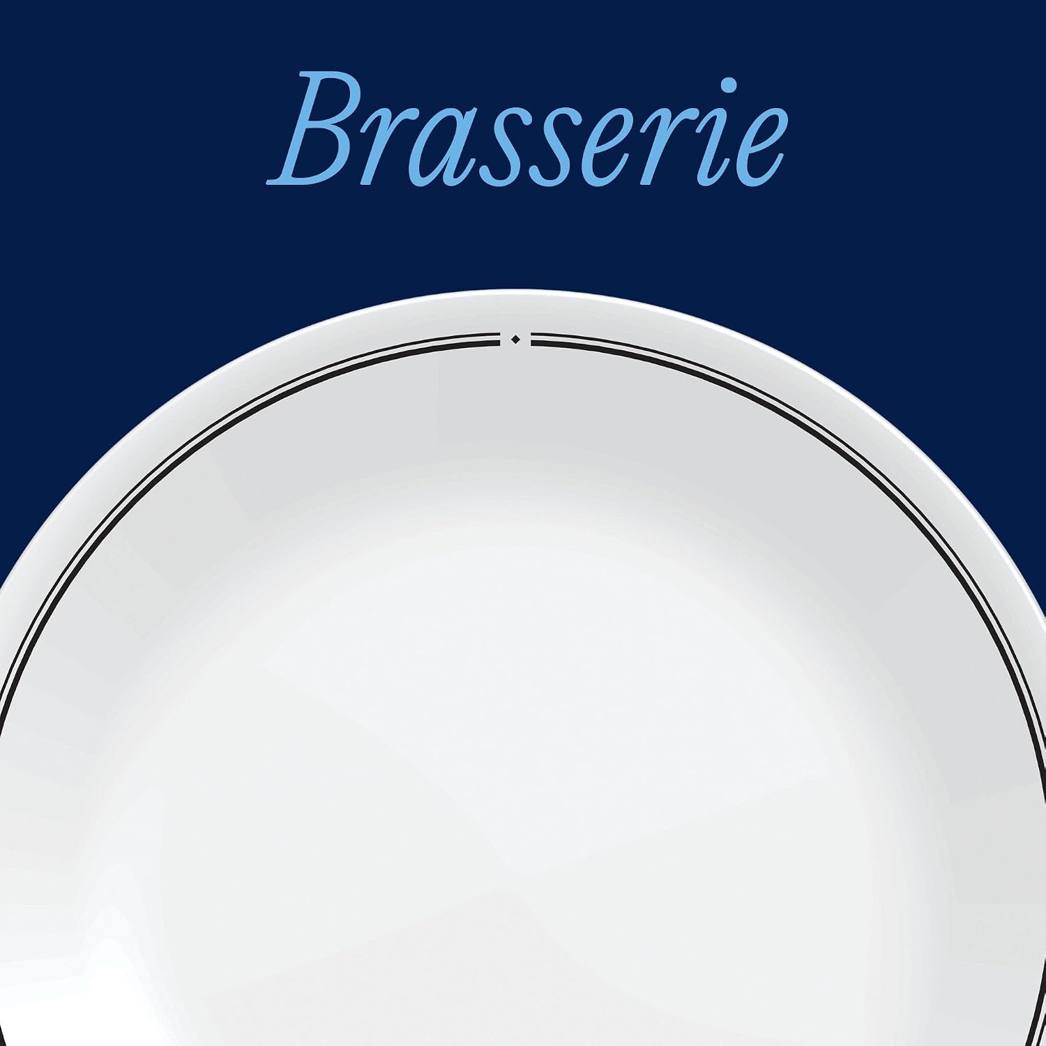 image:imageCorelle 6Piece 18oz Round Bowls Vitrelle Triple Layer Glass Perfect for Soup Cereal and Snacks Lightweight Chip and Scratch Resistant Microwave and Dishwasher Safe Botanical StripesBrasserie