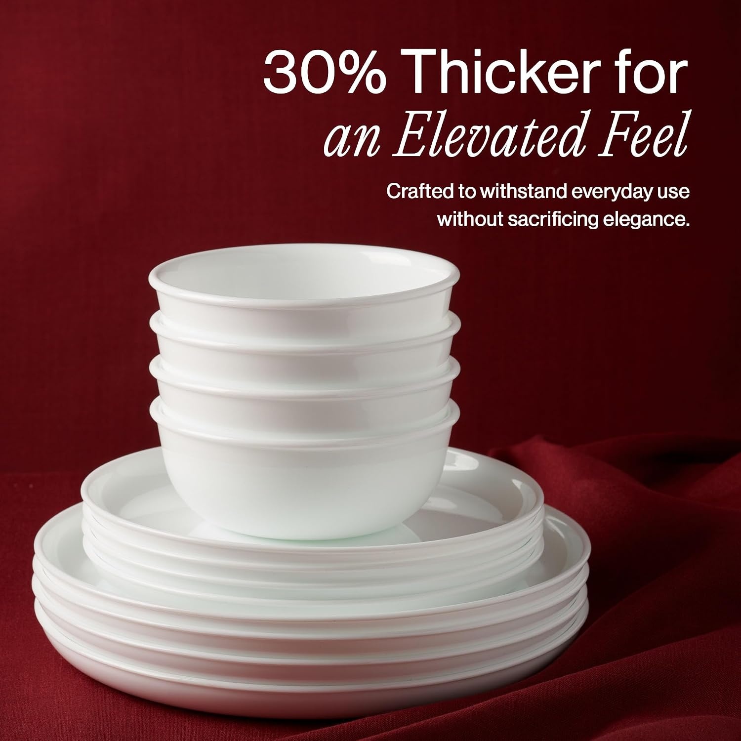 image:imageCorelle Luxe Atlas 18Piece Dinnerware Set Service for 6Luxe Atlas