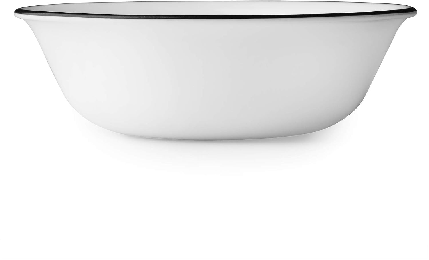 image:imageCorelle Modern Round 1025 Dinner Plates Set of 6 Lightweight ChipResistant Dishwasher Microwave amp Oven Safe Made in USABlackWhite