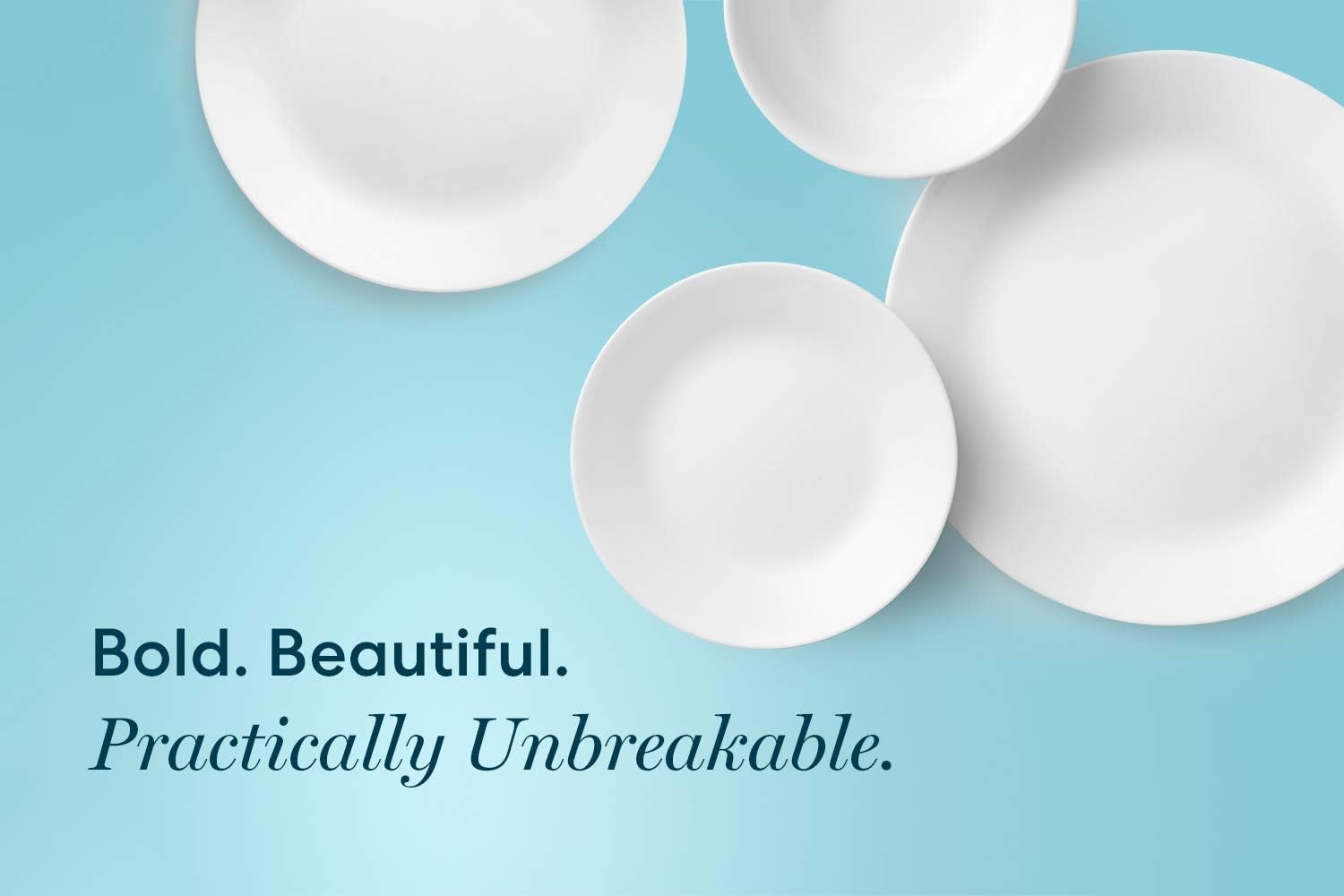 image:imageCorelle Rolling Waves 85 Lunch Plates Set of 6 Coastal Blue Vitrelle Glass Salad amp Lunch Plates Lightweight ChipResistant Dishwasher Microwave amp Oven Safe Made in USACountry Cottage