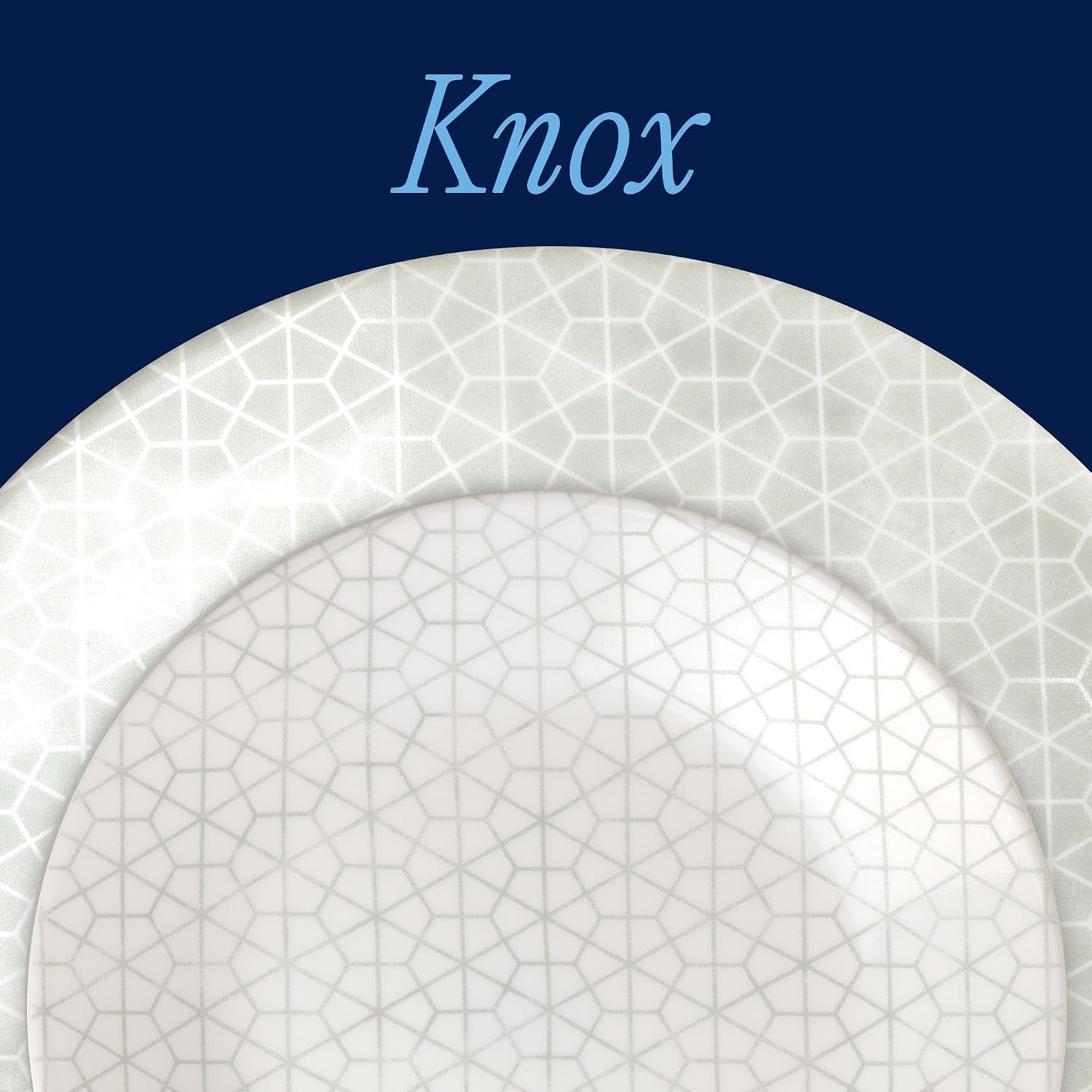 image:imageCorelle Vitrelle 18Piece Service for 6 Dinnerware Set Triple Layer Glass and Chip Resistant Lightweight Round Plates and Bowls Set PortofinoKnox