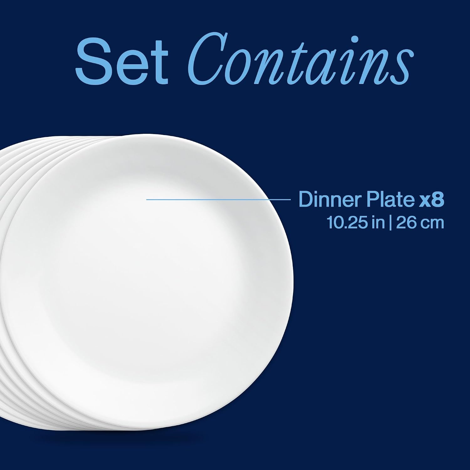 image:imageCorelle Vitrelle 6Piece SoupCereal Bowl Set Triple Layer Glass and Chip Resistant 18Oz Lightweight Round Bowls Winter Frost White1025 Dinner Plates