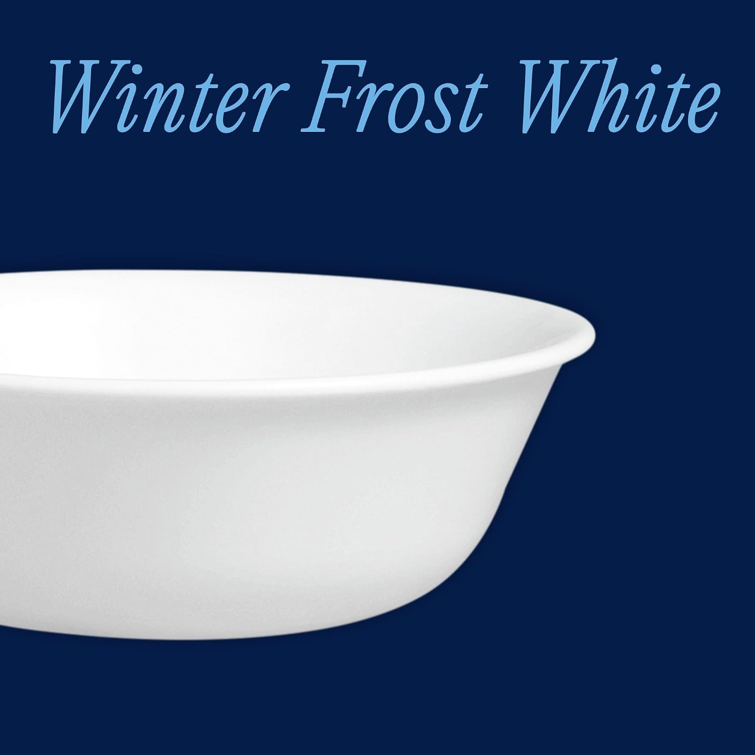 image:imageCorelle Vitrelle 6Piece SoupCereal Bowl Set Triple Layer Glass and Chip Resistant 18Oz Lightweight Round Bowls Winter Frost White6PC 18oz Bowls