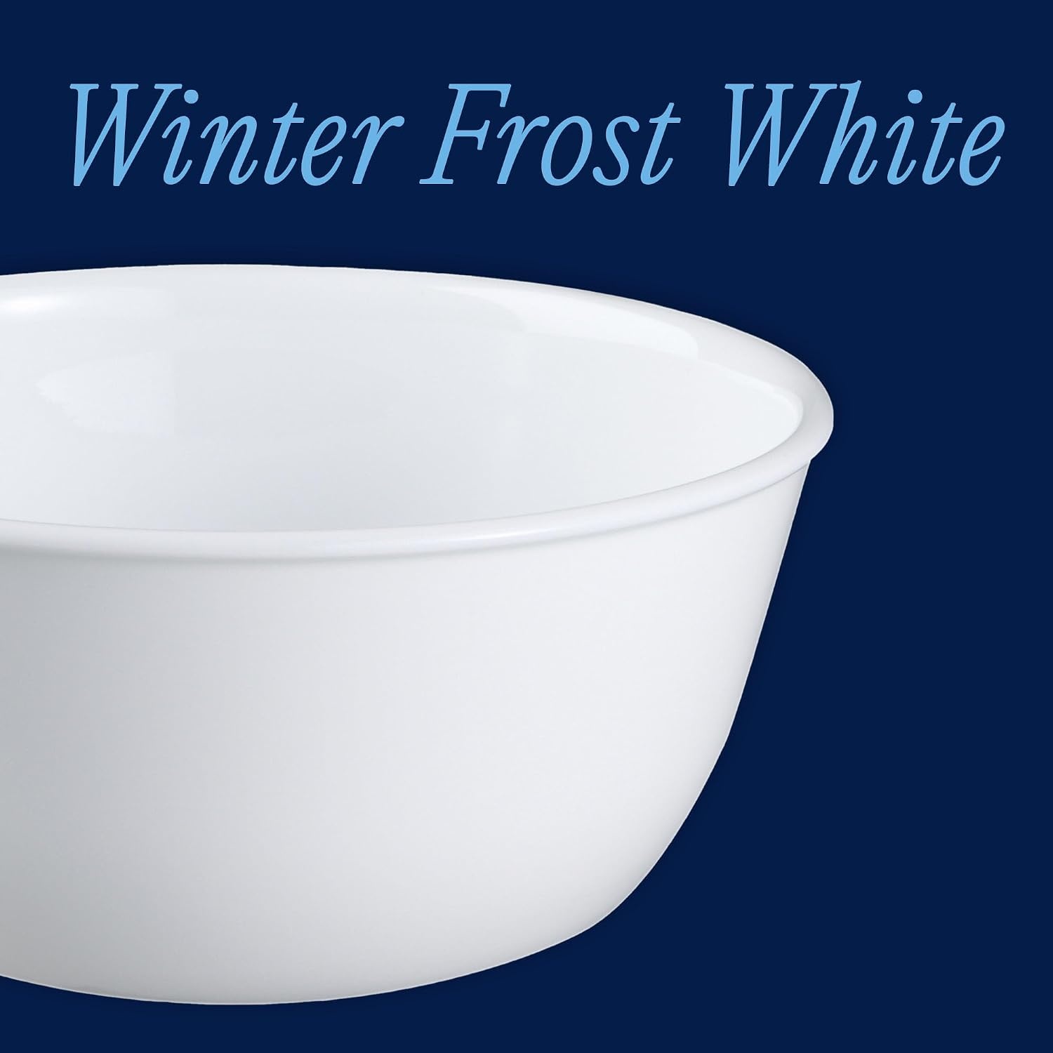 image:imageCorelle Vitrelle 6Piece SoupCereal Bowl Set Triple Layer Glass and Chip Resistant 18Oz Lightweight Round Bowls Winter Frost White6PC 28oz Bowls