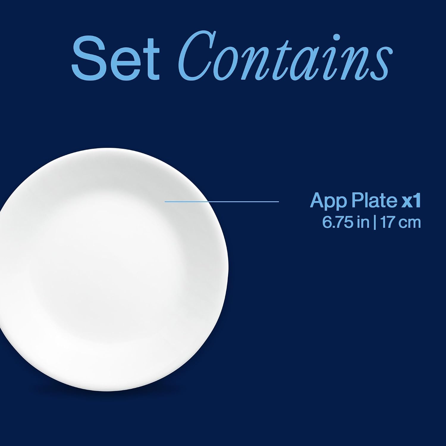 image:imageCorelle Vitrelle 6Piece SoupCereal Bowl Set Triple Layer Glass and Chip Resistant 18Oz Lightweight Round Bowls Winter Frost White6PC 675 Appetizer Plate