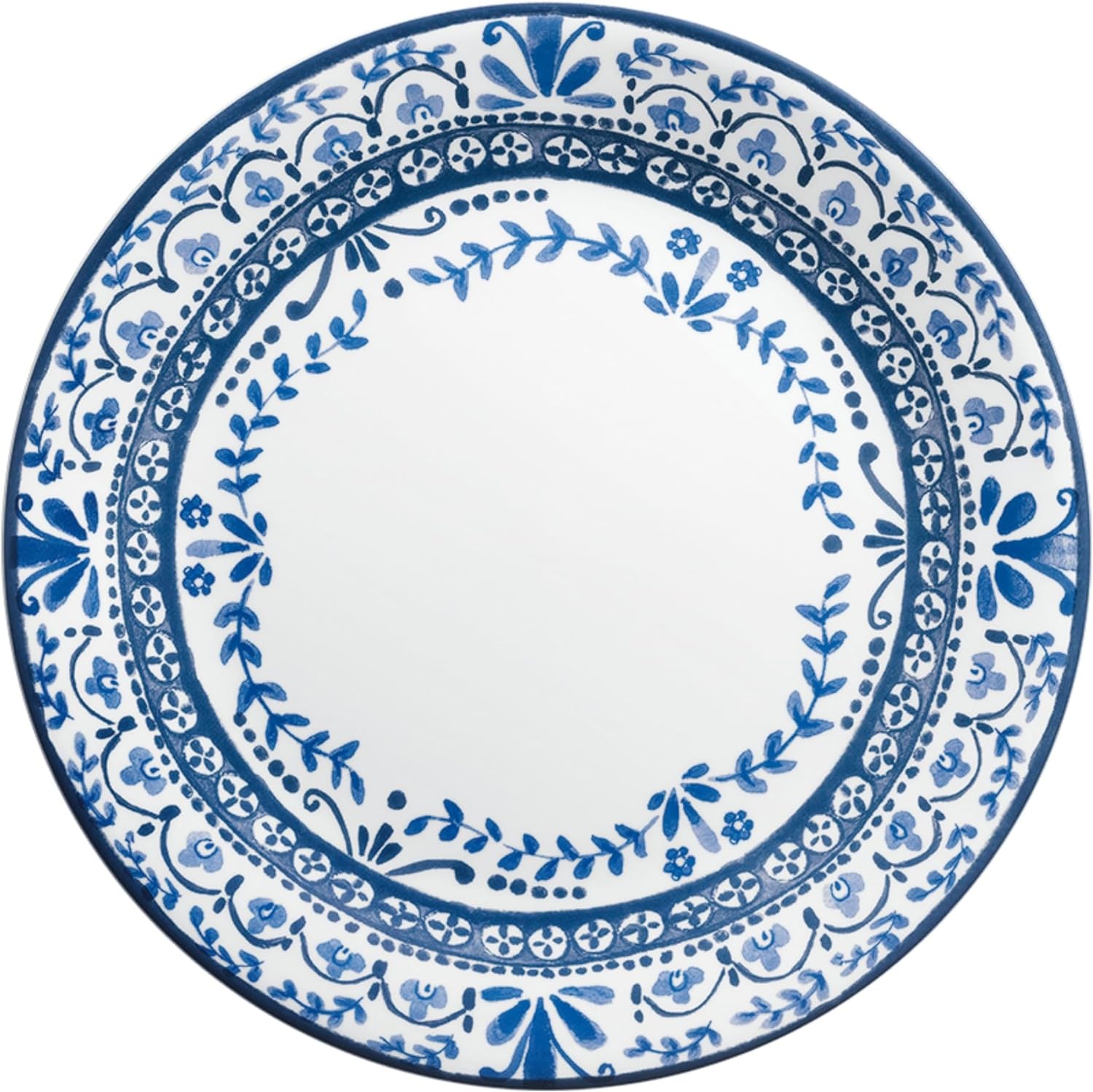 image:imageCorelle Vitrelle Salad Plates Set Triple Layer Glass and Chip Resistant 9Inch Lightweight Round Plates Portofino Caspian 6Piece1025 Dinner Plates