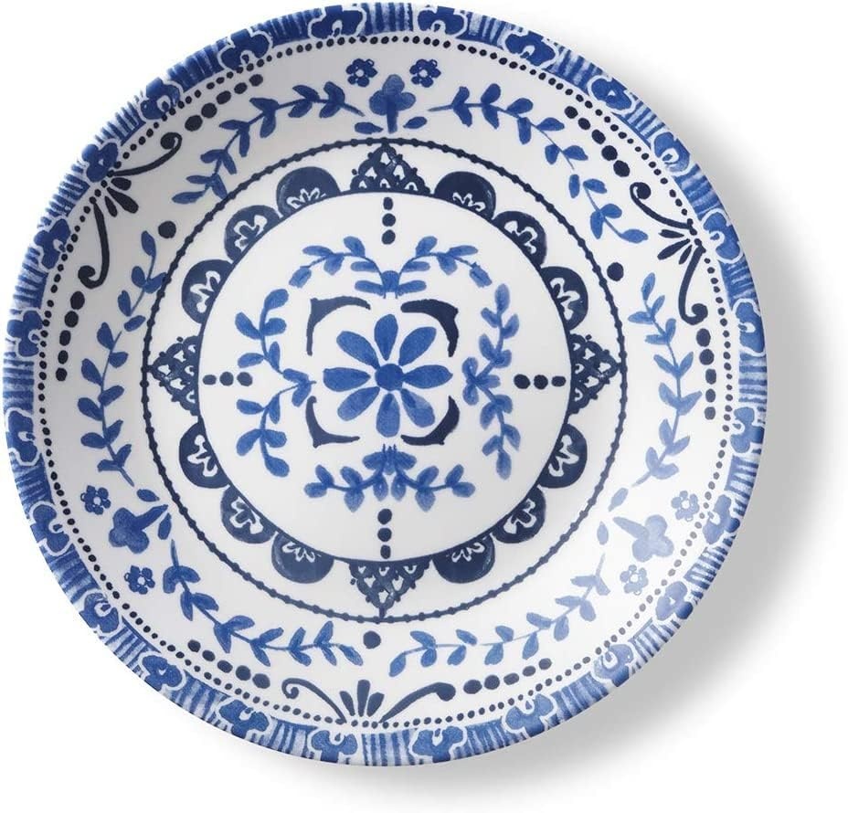 image:imageCorelle Vitrelle Salad Plates Set Triple Layer Glass and Chip Resistant 9Inch Lightweight Round Plates Portofino Caspian 6Piece675 Appetizer Plates