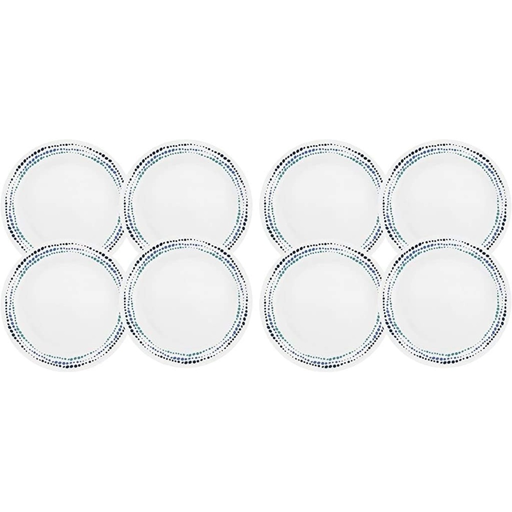 image:imageCorelle Modern Round 1025 Dinner Plates Set of 6 Lightweight ChipResistant Dishwasher Microwave amp Oven Safe Made in USAWhite