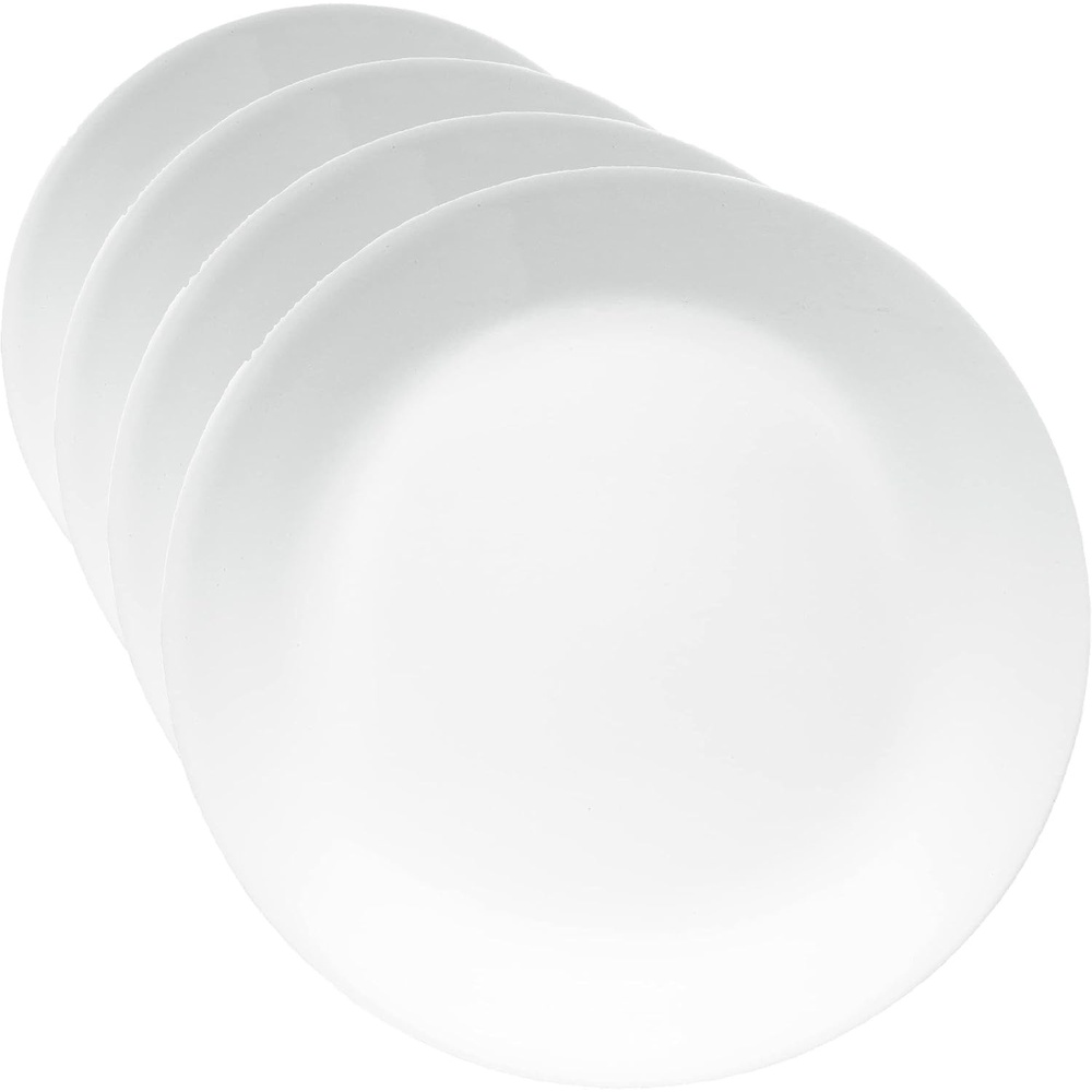 image:imageCorelle Vitrelle 4Pieces 18Oz SoupCereal Bowls Chip amp Crack Resistant Glass Dinnerware Set Bowls Winter Frost White85 Salad Plates Pack of 4