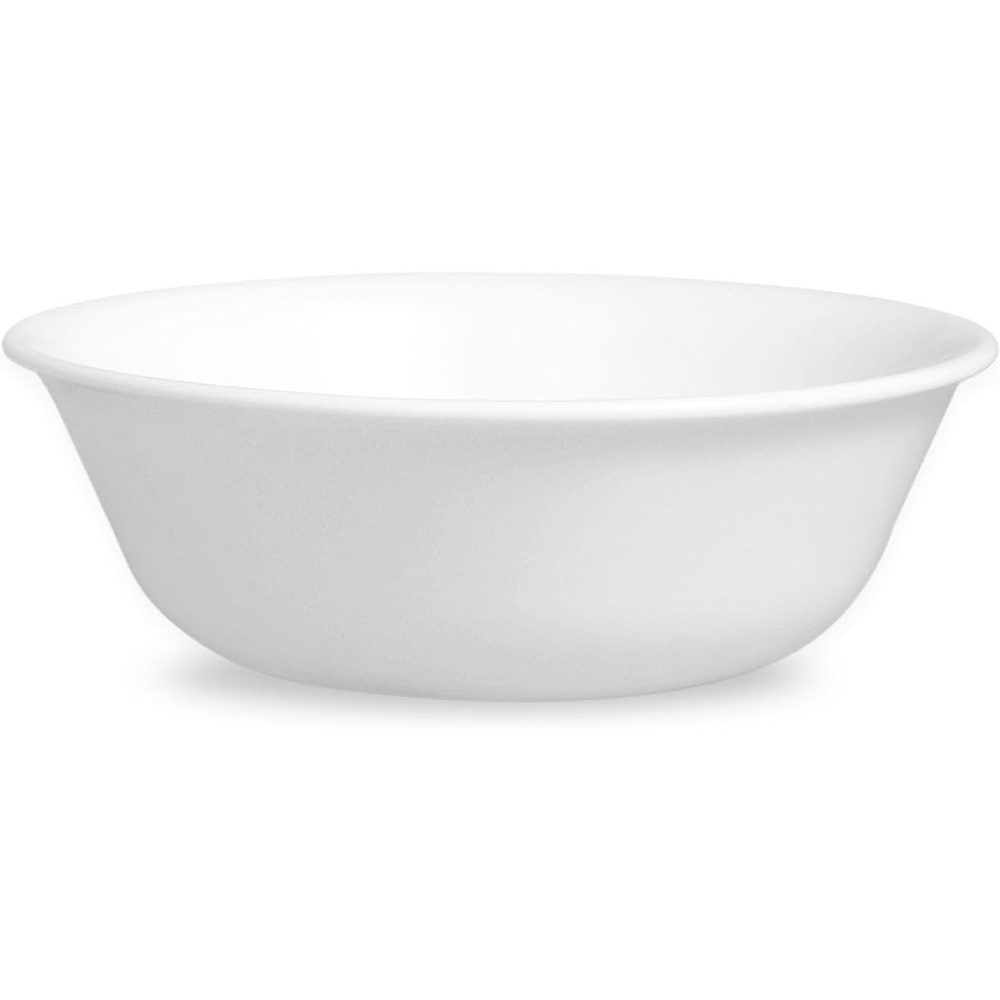 image:imageCorelle Vitrelle 6Piece SoupCereal Bowl Set Triple Layer Glass and Chip Resistant 18Oz Lightweight Round Bowls Winter Frost White6PC 18oz Bowls