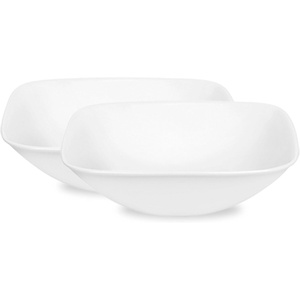 Corelle 4-Pc Versa Bowls for Pasta Salad and More, Service for 4, Durable and Eco-Friendly 30-Oz, Compact Stack Bowl Set, Microwave and Dishwasher Safe, White(2PC 1QT Bowl)
