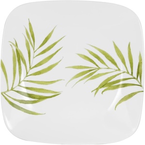 Corelle Modern Round 10.25″ Dinner Plates, Set of 6 | Lightweight, Chip-Resistant | Dishwasher, Microwave & Oven Safe | Made in USA(Bamboo Leaf)