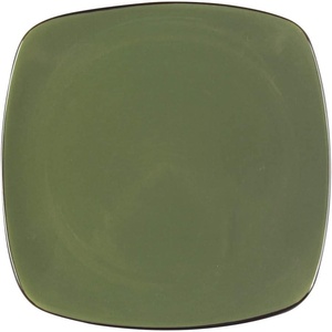 Corelle Modern Round 10.25″ Dinner Plates, Set of 6 | Lightweight, Chip-Resistant | Dishwasher, Microwave & Oven Safe | Made in USA(Bay Leaf Green Square)