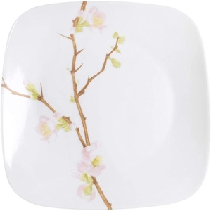 Corelle Modern Round 10.25″ Dinner Plates, Set of 6 | Lightweight, Chip-Resistant | Dishwasher, Microwave & Oven Safe | Made in USA(Cherry Blossom)