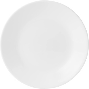 Corelle Vitrelle 6.75″ Salad Appetizer Plate Set, Triple Layer Glass and Chip Resistant, Lightweight Round Plates, 1-Piece Winter Frost White(6.75″ App Plates)